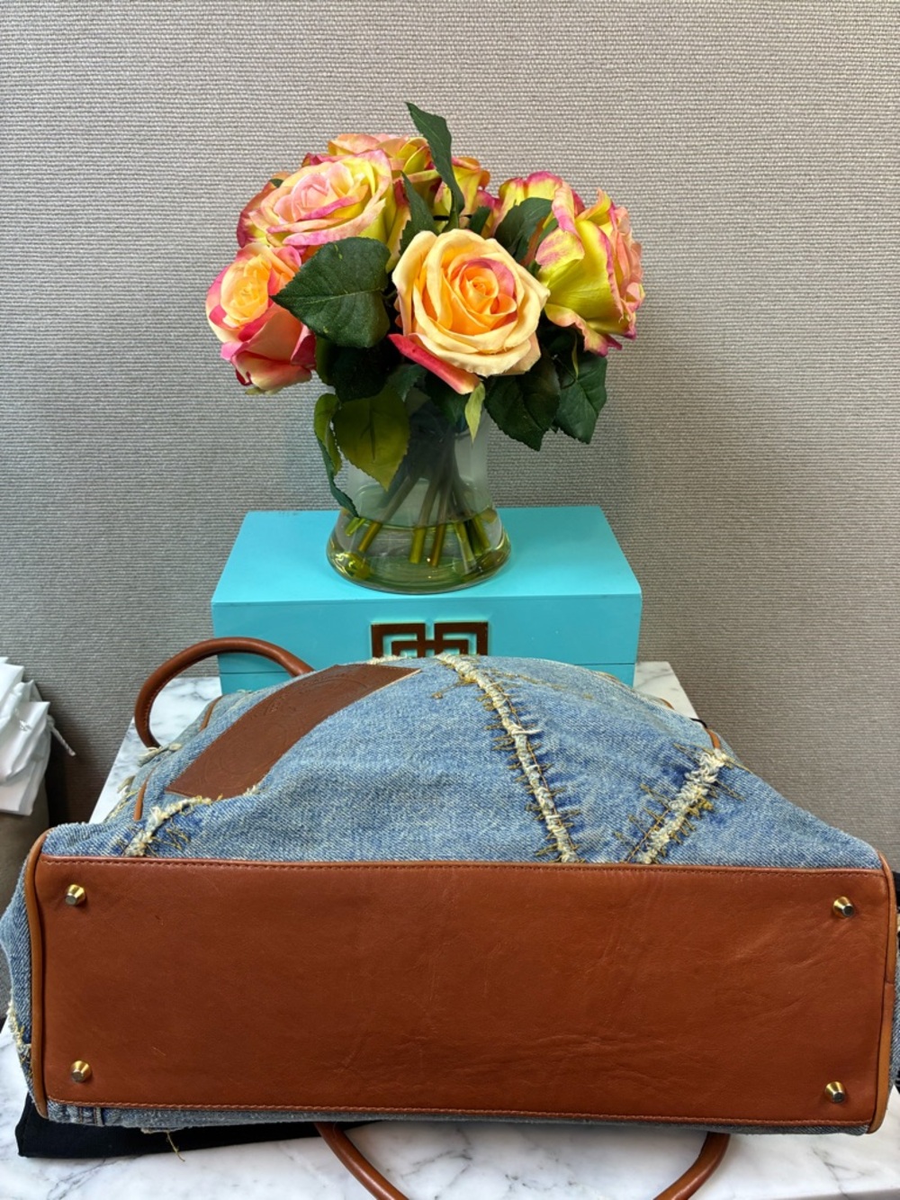 Dolce & Gabbana Denim Patchwork Blue Jean Shoulder Bag - Excellent Condition - Picture 9 of 16
